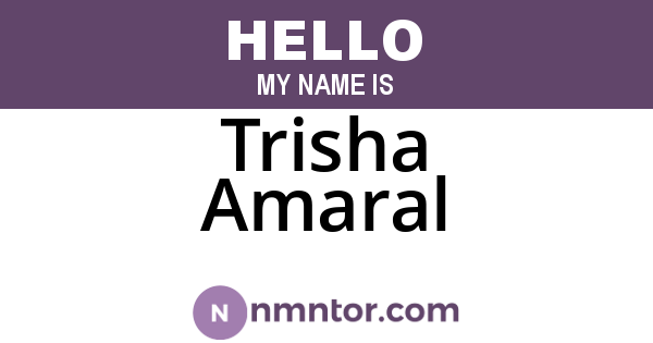 Trisha Amaral