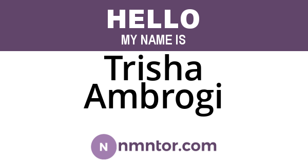 Trisha Ambrogi