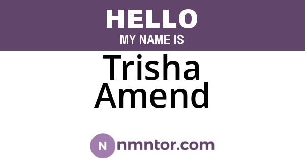Trisha Amend