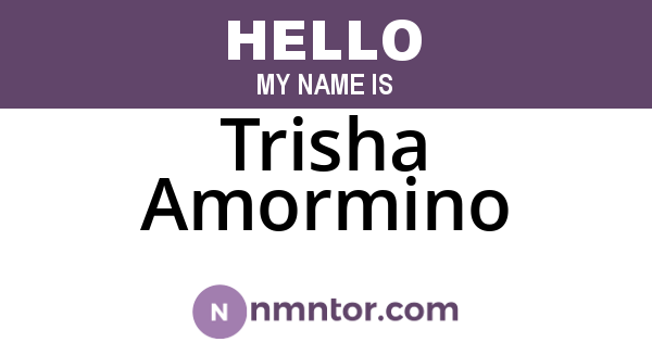 Trisha Amormino