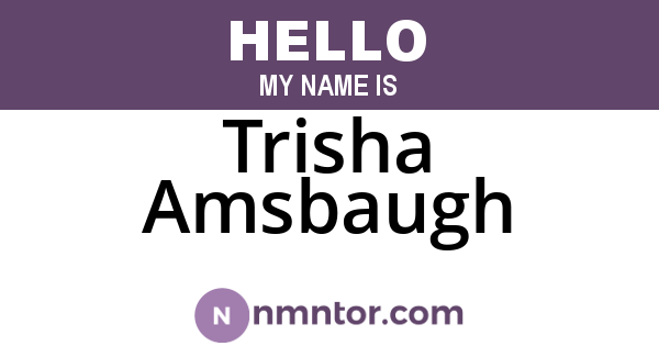 Trisha Amsbaugh