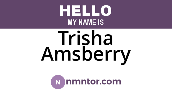 Trisha Amsberry