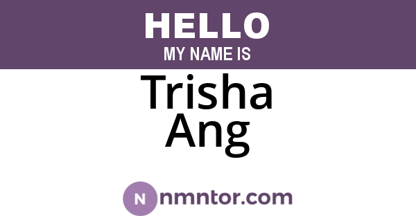Trisha Ang