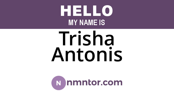 Trisha Antonis