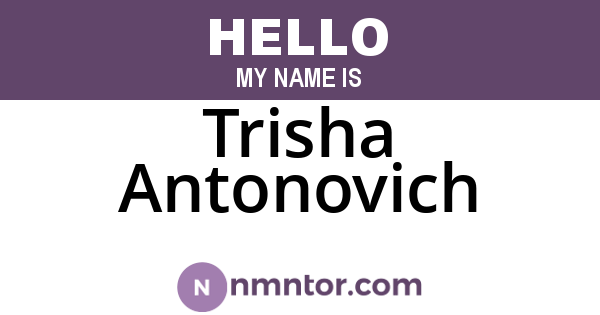 Trisha Antonovich