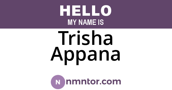 Trisha Appana