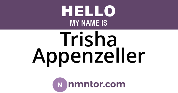 Trisha Appenzeller