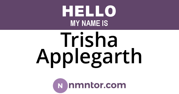 Trisha Applegarth