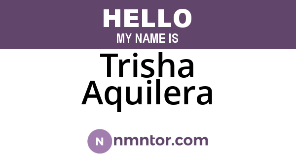 Trisha Aquilera