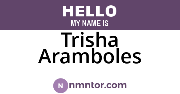 Trisha Aramboles