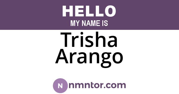 Trisha Arango
