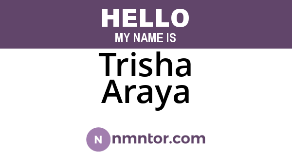 Trisha Araya