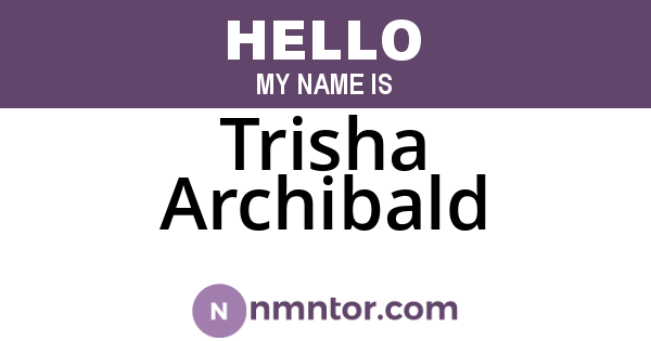 Trisha Archibald