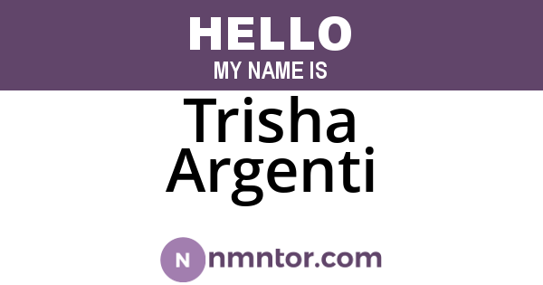 Trisha Argenti