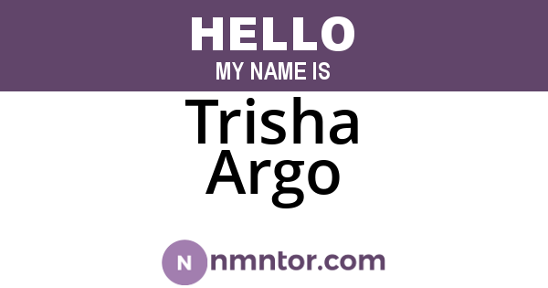 Trisha Argo
