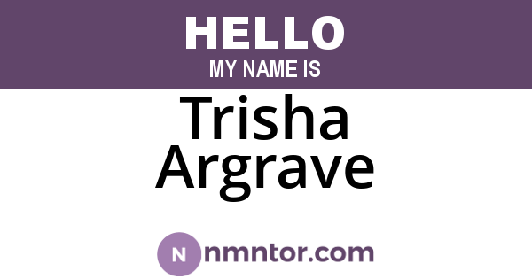 Trisha Argrave