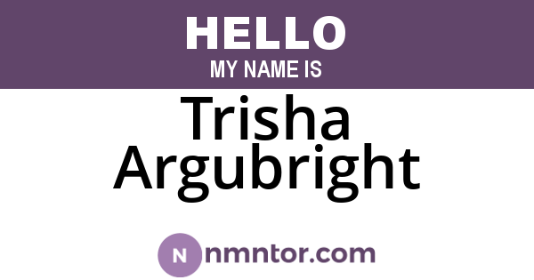 Trisha Argubright