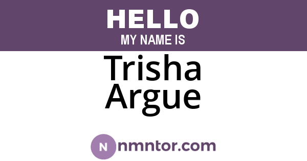 Trisha Argue