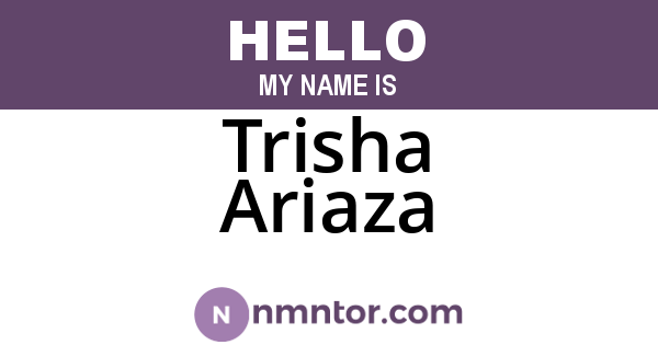 Trisha Ariaza