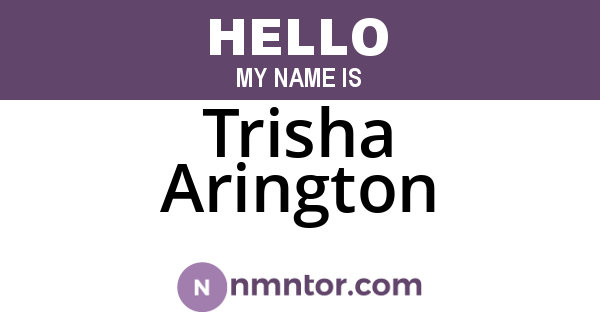 Trisha Arington