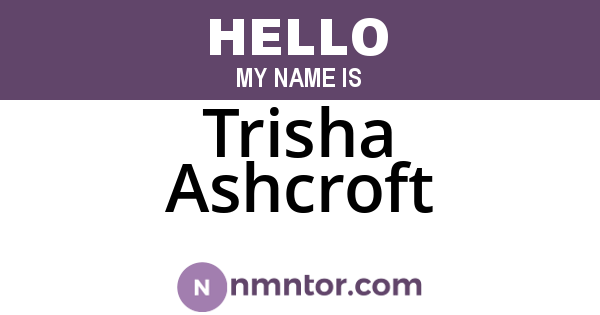 Trisha Ashcroft
