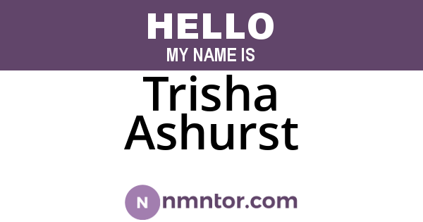 Trisha Ashurst