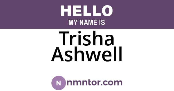 Trisha Ashwell