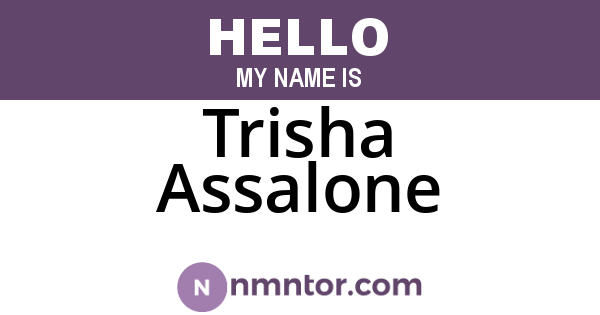 Trisha Assalone