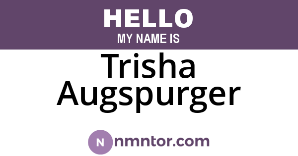 Trisha Augspurger