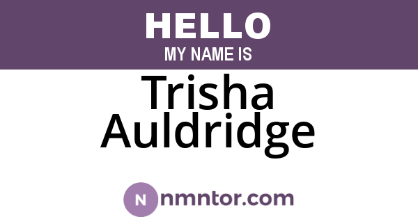 Trisha Auldridge