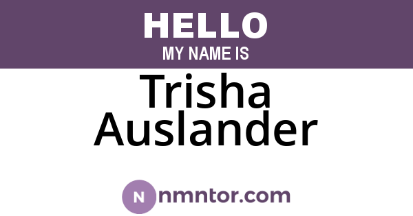 Trisha Auslander