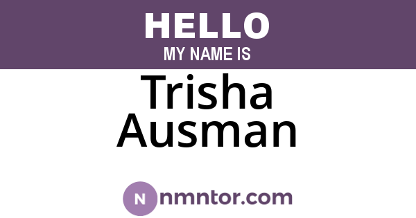 Trisha Ausman