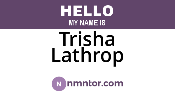 Trisha Lathrop