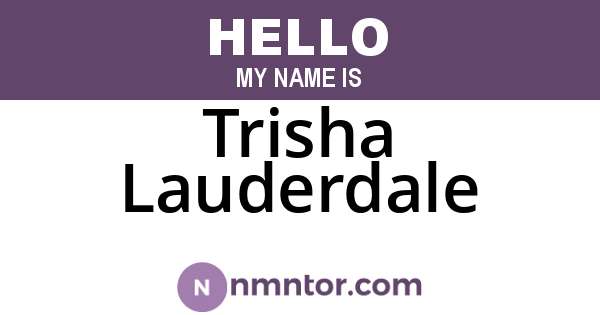 Trisha Lauderdale
