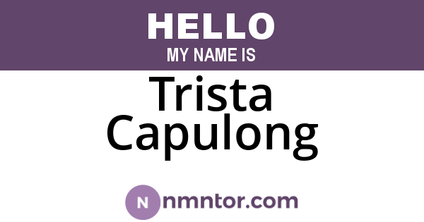 Trista Capulong