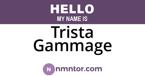 Trista Gammage