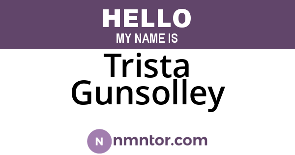 Trista Gunsolley