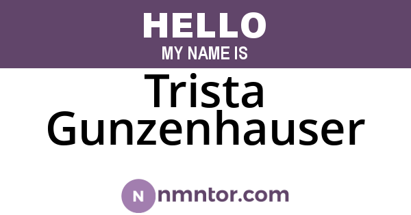 Trista Gunzenhauser