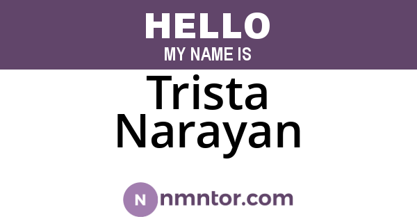 Trista Narayan