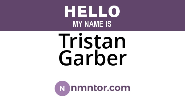 Tristan Garber