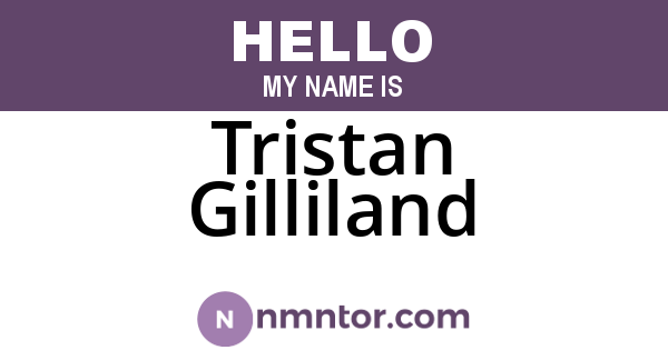 Tristan Gilliland