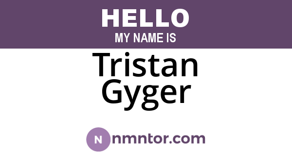 Tristan Gyger