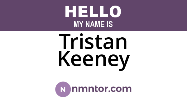 Tristan Keeney