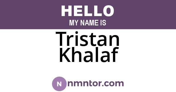 Tristan Khalaf