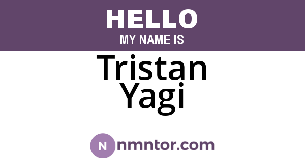 Tristan Yagi