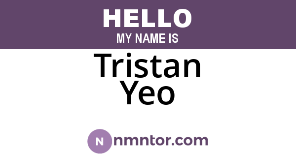 Tristan Yeo