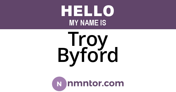 Troy Byford