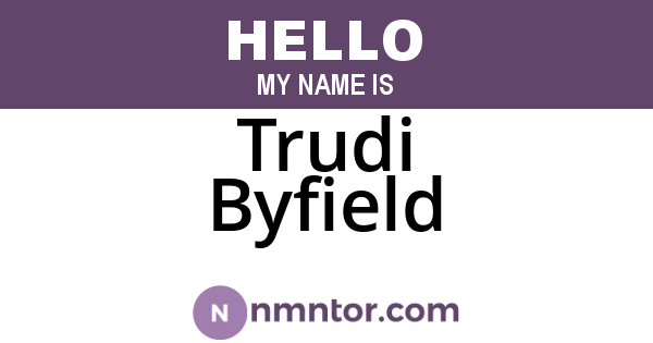 Trudi Byfield