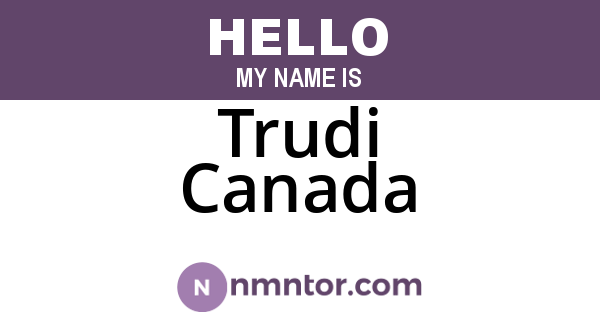 Trudi Canada