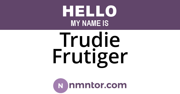Trudie Frutiger